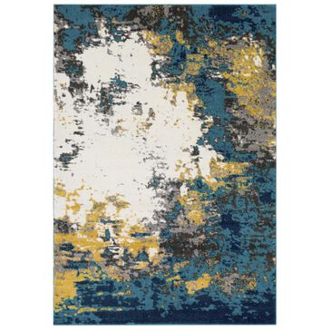 Surya Pepin PEI-1012 2" x 3" Aqua, Blue and Mustard Area Rug, , large