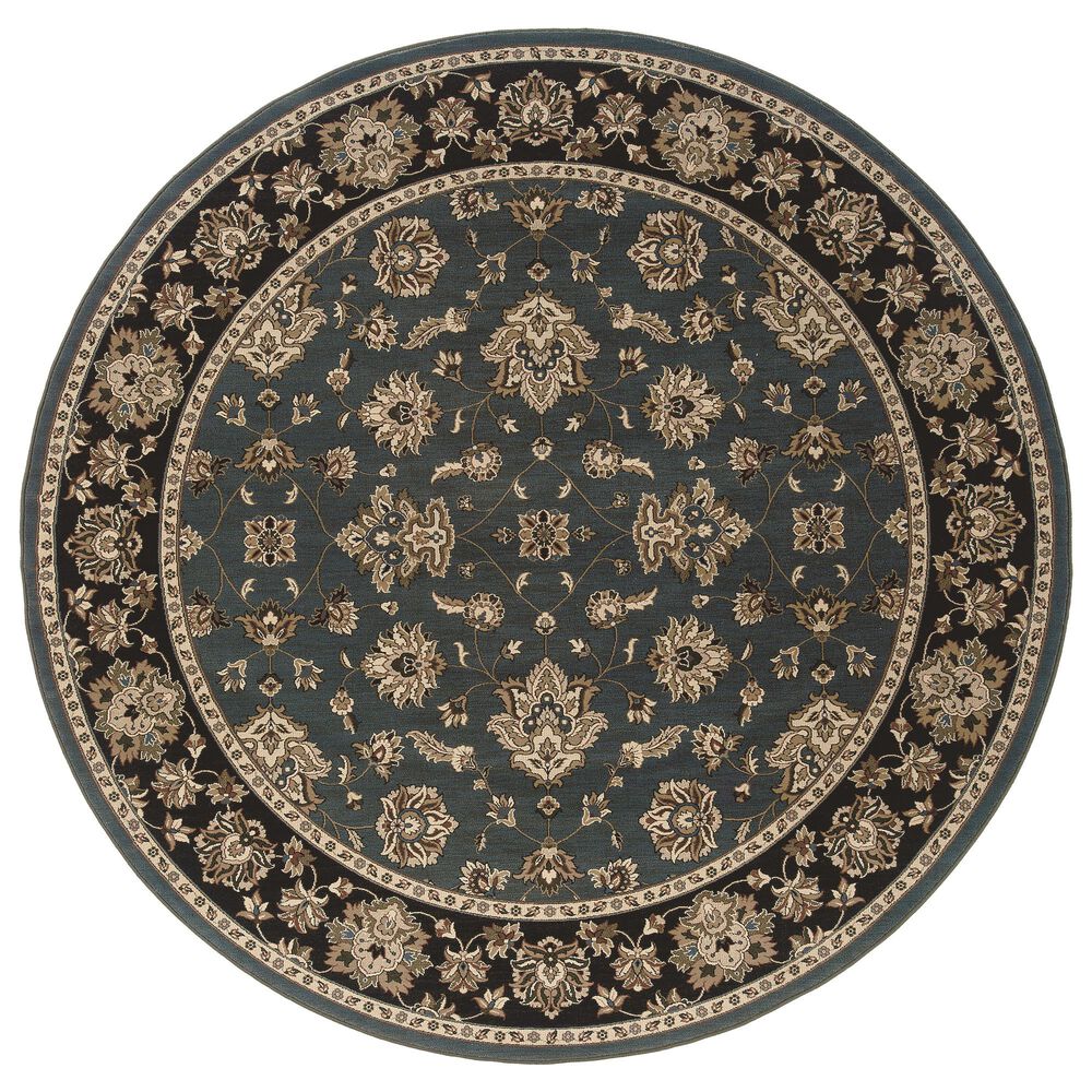 Oriental Weavers Ariana 623H 8&#39; Round Blue Area Rug, , large