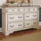 Ashley Realyn Dresser in Chipped White and Brown, , large