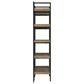 Ashley Montia 76" Bookcase in Light Brown and Gunmetal Gray, , large
