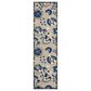 Nourison Aloha 2"3" x 12" Natural and Blue Indoor/Outdoor Runner, , large