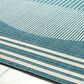 Surya Alfresco 2"5" x 11"10" Marine Blue, Light Silver, Slate Blue and Metallic Silver Indoor/Outdoor Runner, , large