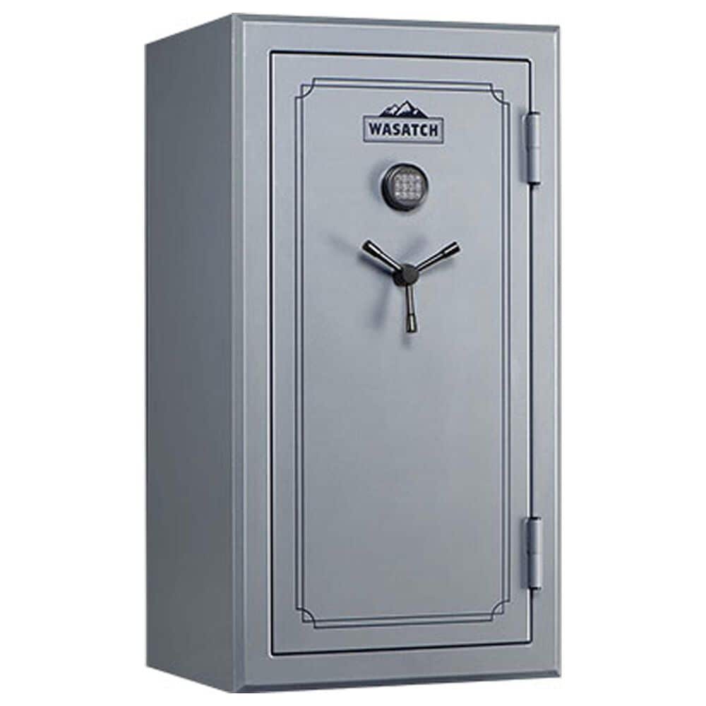 Wasatch 40-Gun Fireproof and Waterproof Safe with Electronic Lock in Gray, , large