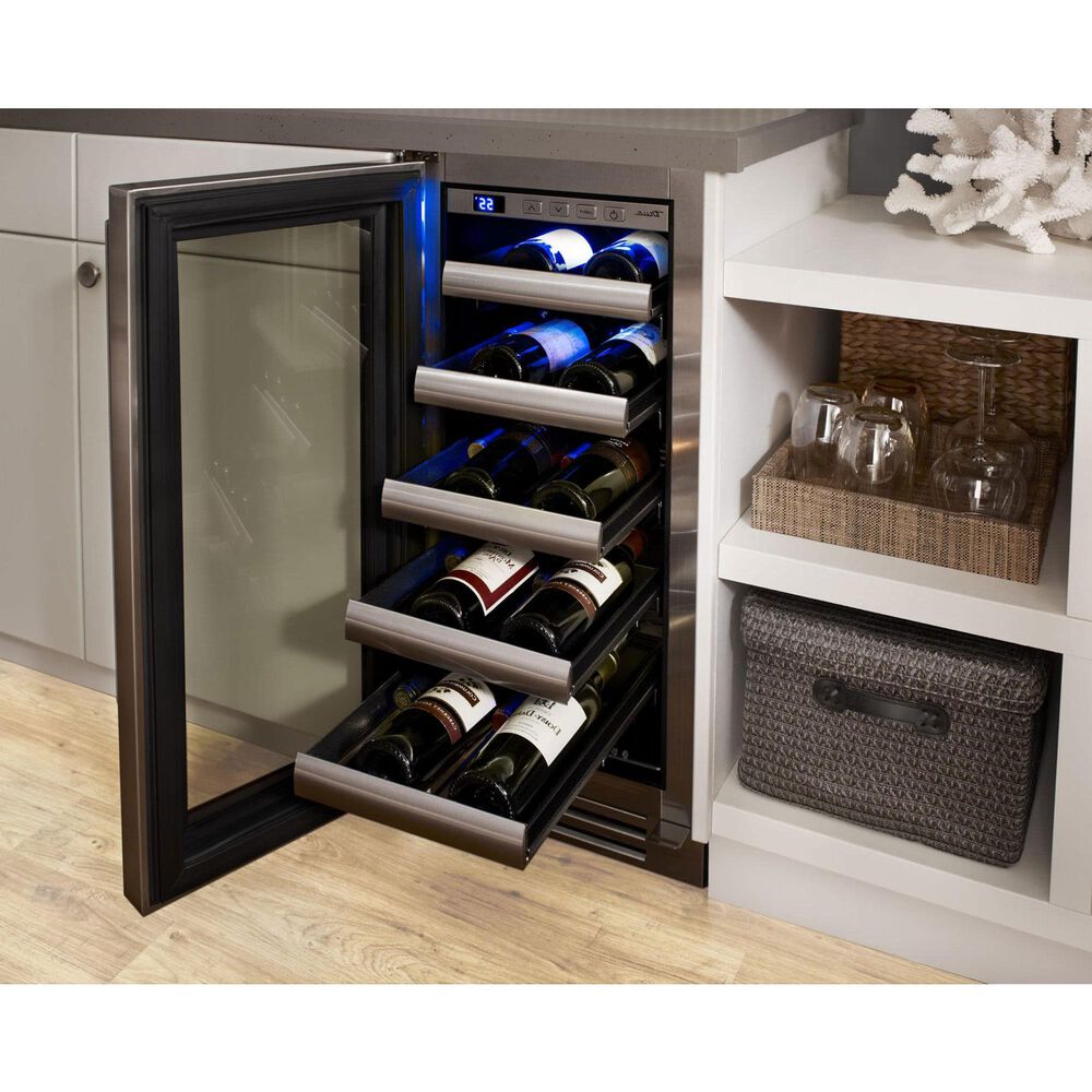 True Residential 3.1 Cu. Ft. Undercounter Wine Cabinet with Left Hinge and Glass Door in Panel Ready, , large