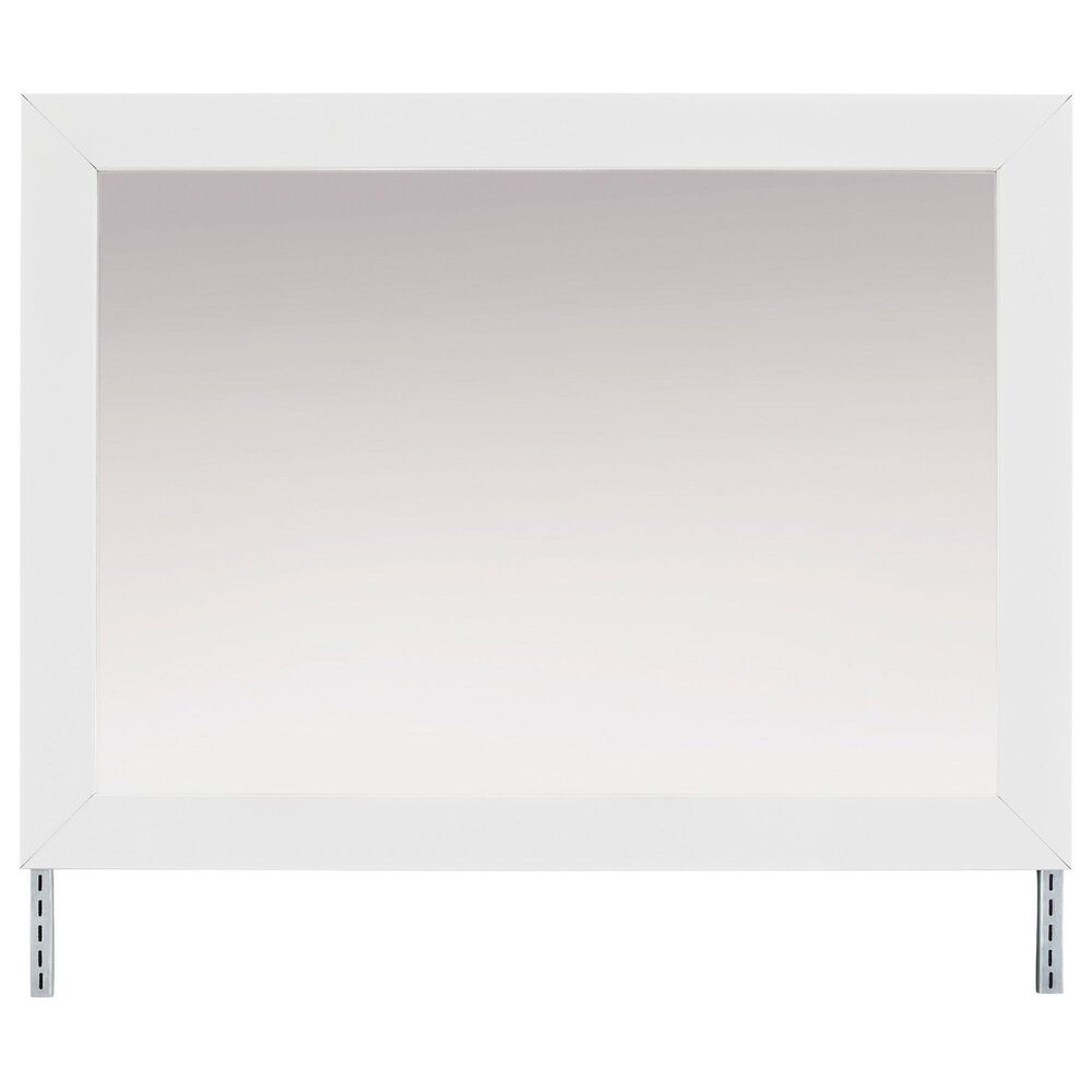 Ashley Maeling 6 DrawerDresser and Mirror in Matte White, , large
