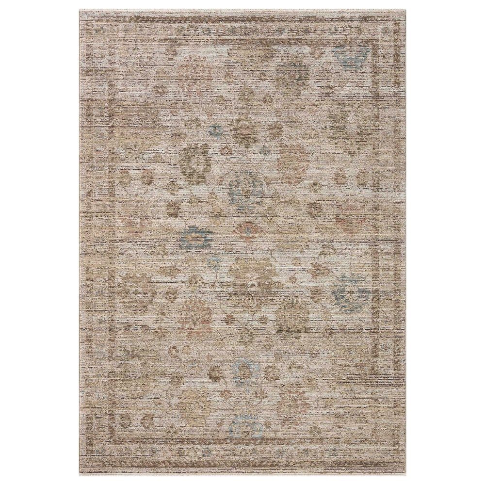 Loloi Priscilla Ivory and Multicolor 10" Square Area Rug, , large
