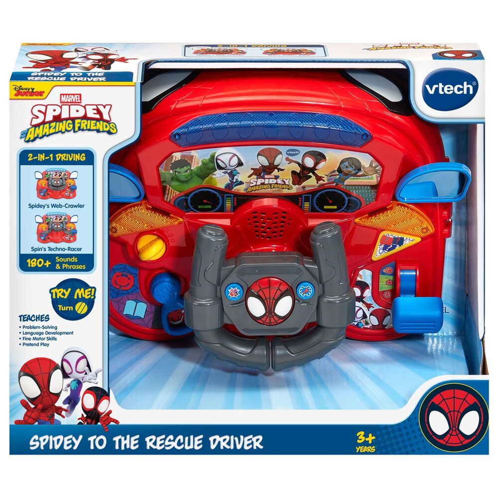 Vtech Spidey and His Amazing Friends Spidey to the Rescue Driver Toy, , large