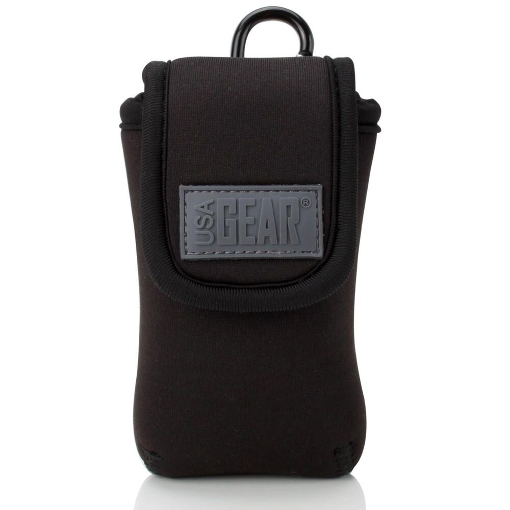USA Gear Weatherproof Neoprene Phone Carrying Case with Carabiner , , large