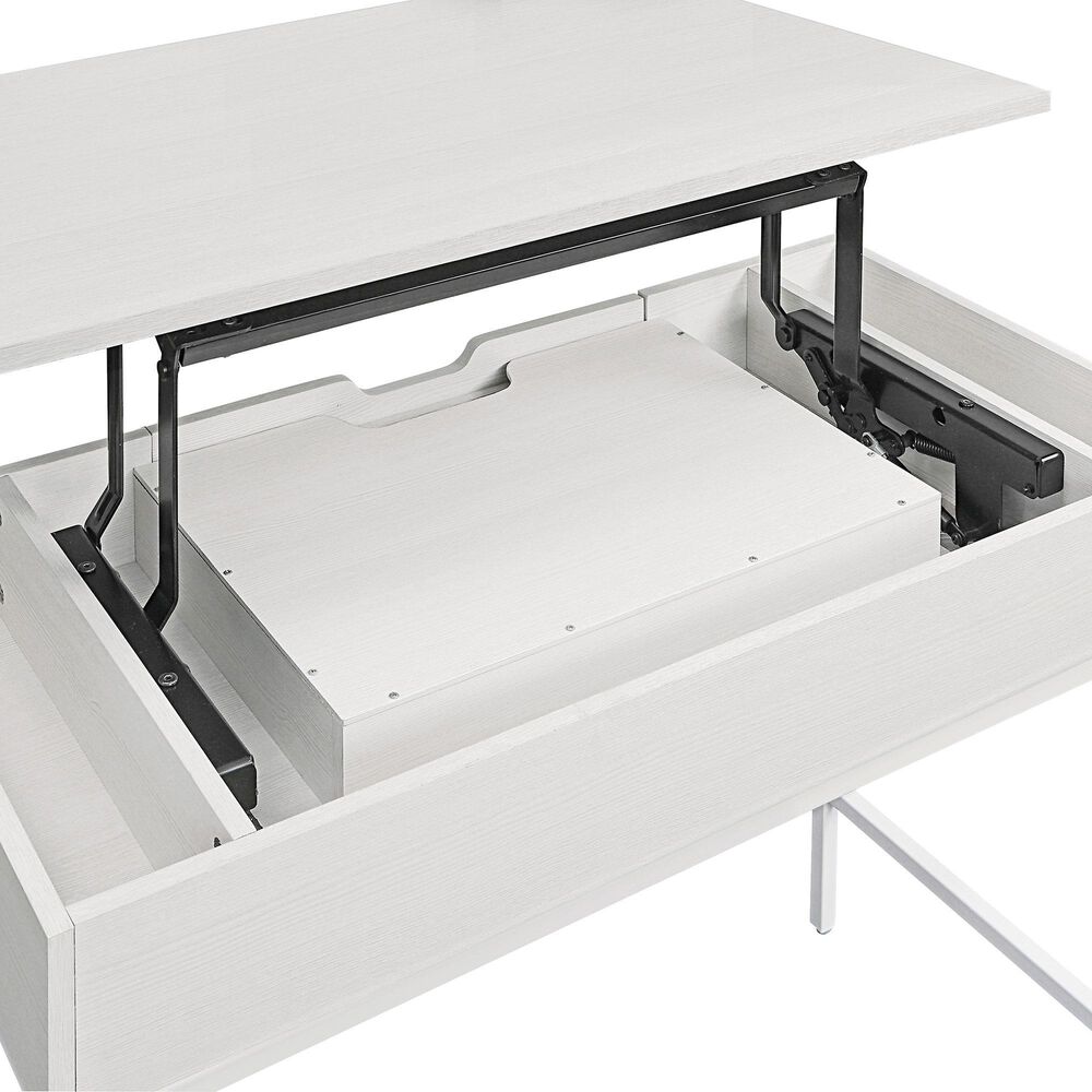 OSP Home Contempo Sit-To-Stand Adjustable Height Desk in White Oak, , large
