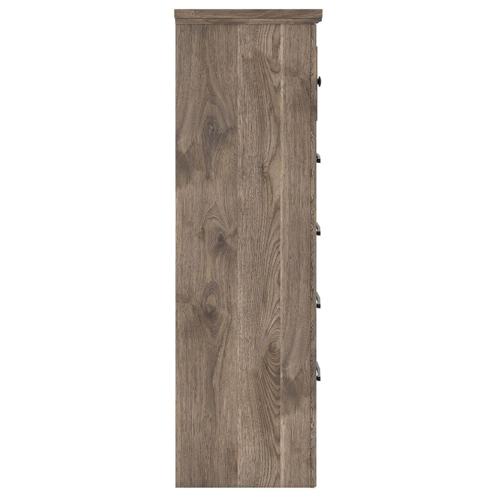 Ashley Rusticott 5-Drawer Chest in Brown, , large