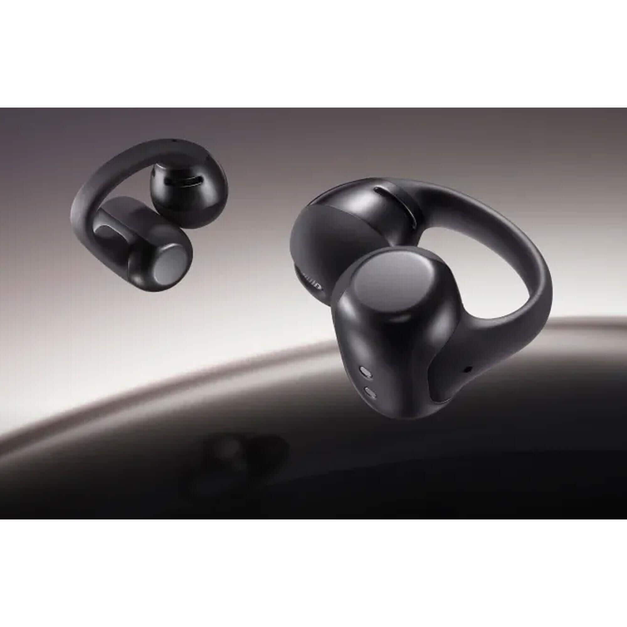 Shokz OpenDots One Open-Ear Clip-On True Wireless Earbuds in Black
