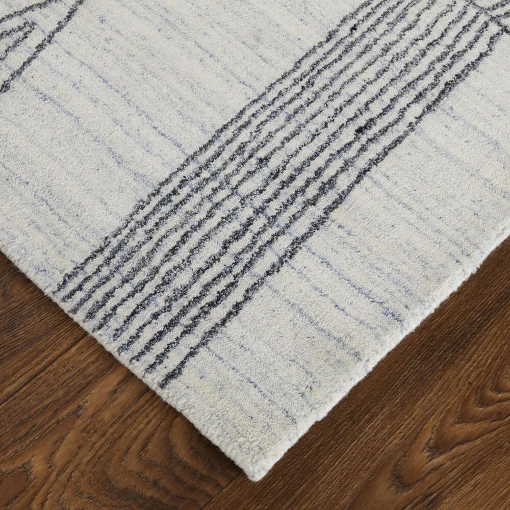 Feizy Whitton 9&#39; x 12&#39; Ivory and Black Area Rug, , large