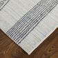 Feizy Whitton 9" x 12" Ivory and Black Area Rug, , large