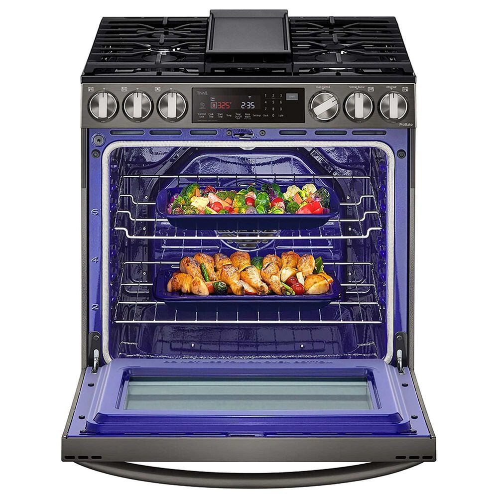 LG 6.3 Cu. Ft. Gas Slide-In Range with Air Fry in Black Stainless Steel, , large