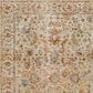 Surya Mona Lisa Oriental 6"7" Round Tan, Mustard, Olive, Sage, Brick Red, Dark Blue and Burgundy Area Rug, , large