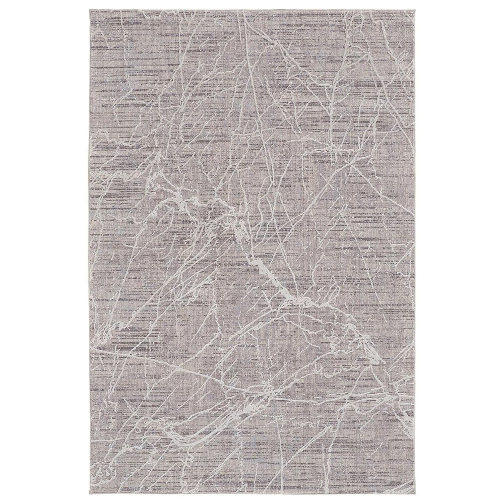 Feizy Lennon 5" x 8" Beige and Ivory Area Rug, , large