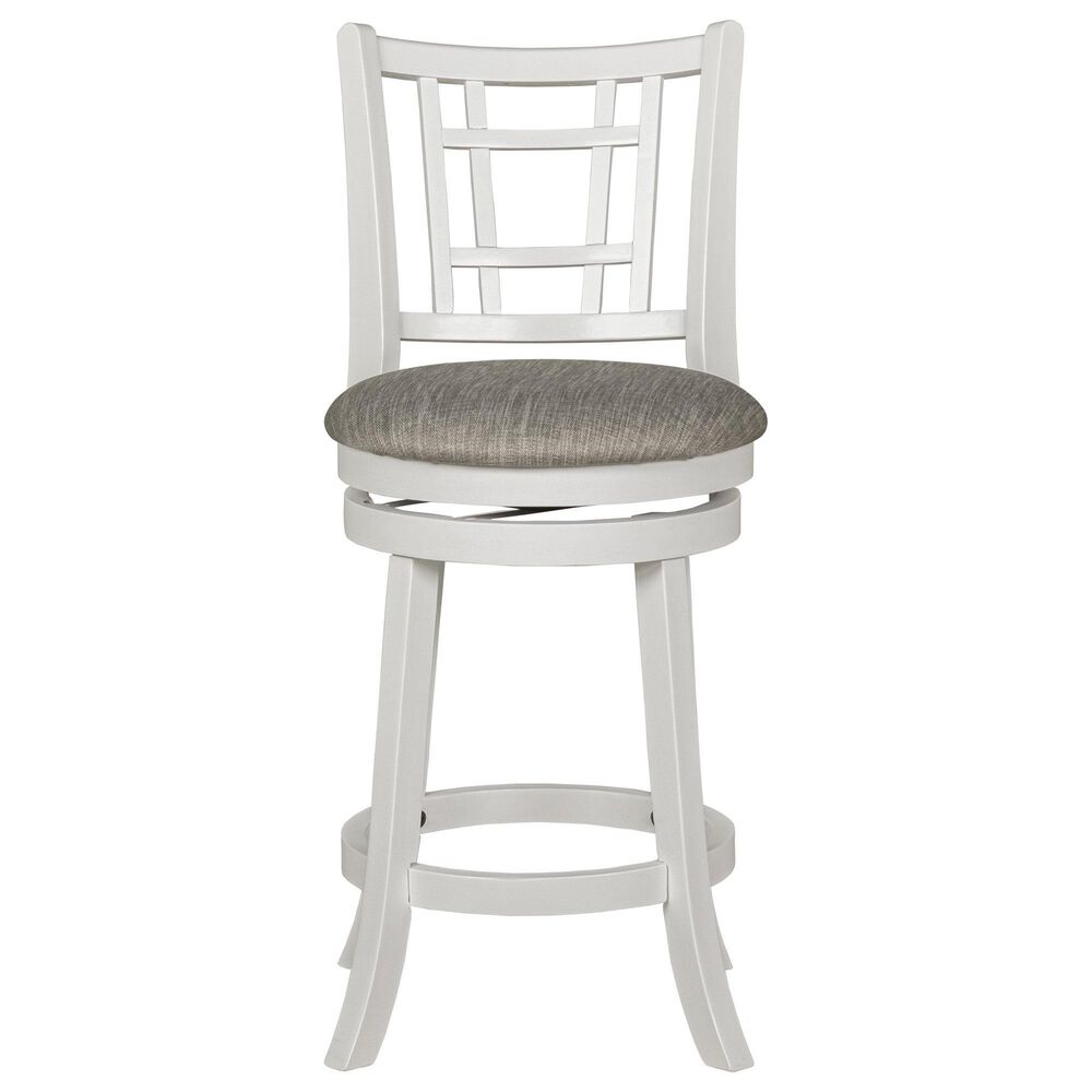 Sasha Lee Transitional Counter Stool in White Finish, , large