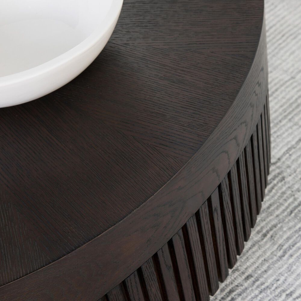 Artistica Metal Nightfall Round Cocktail Table in Mocha Brown, , large
