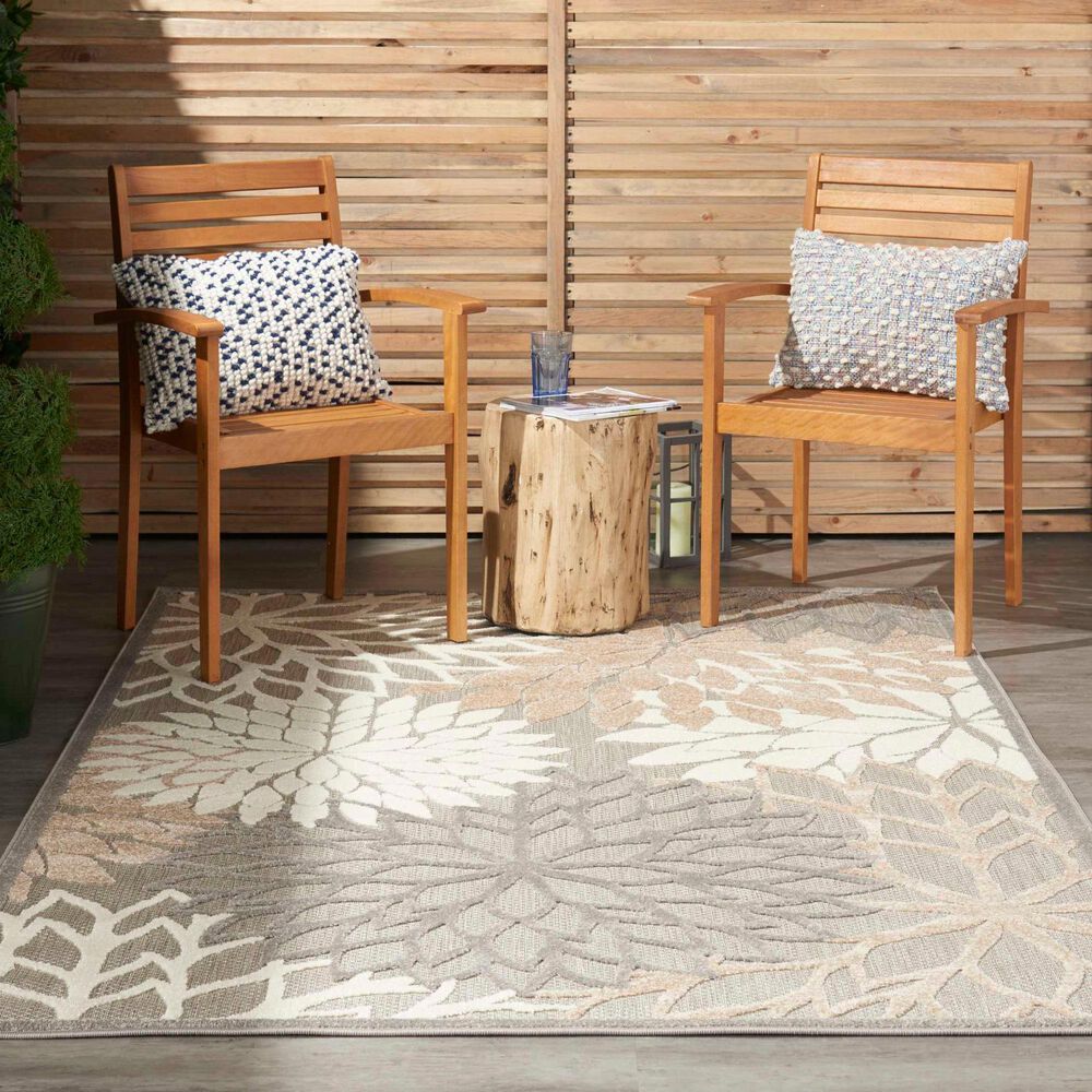 Nourison Aloha ALH05 3&#39;6&quot; x 5&#39;6&quot; Natural Indoor/Outdoor Area Rug, , large