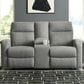 Ashley Gauntlet Manual Reclining Loveseat in Sterling, , large