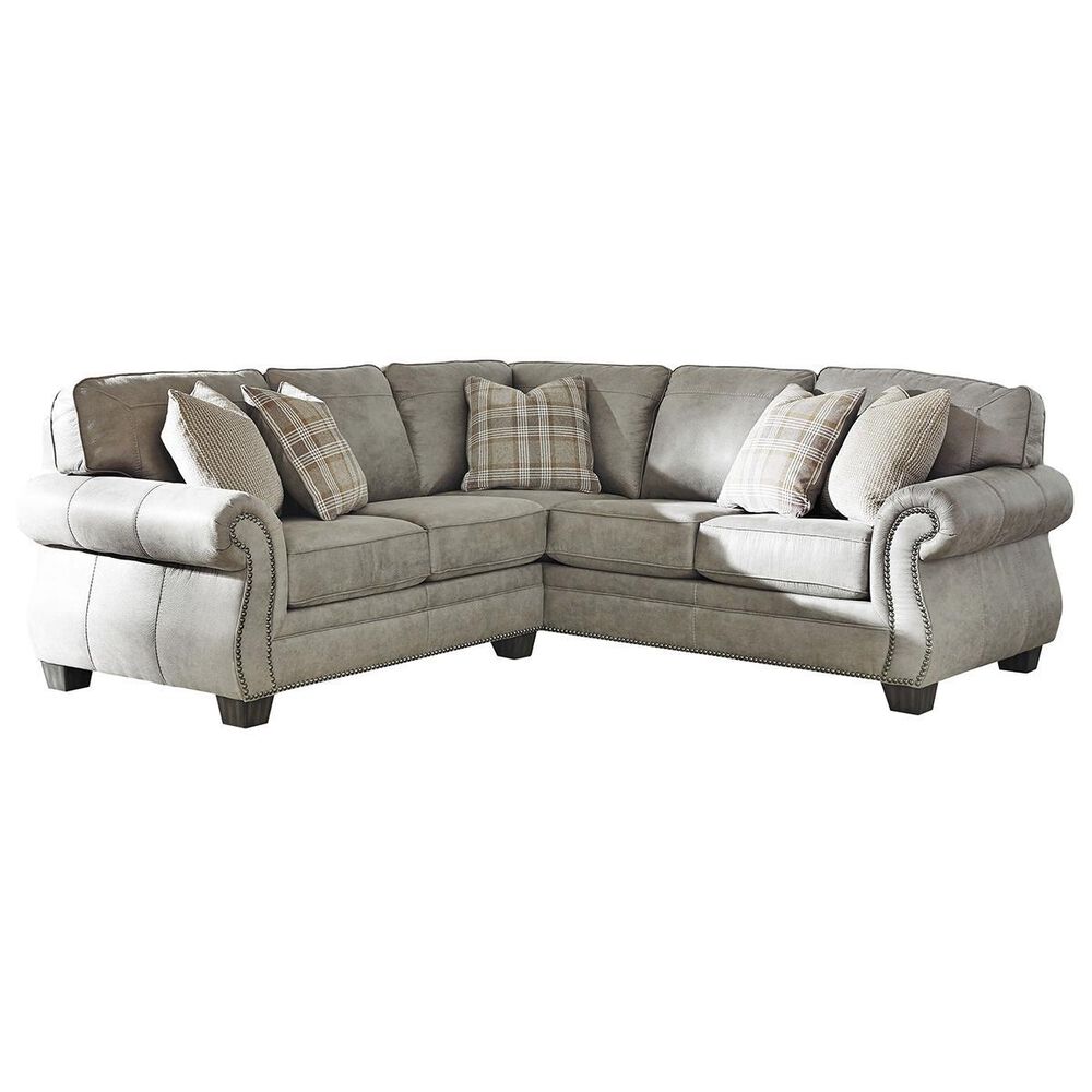 Signature Design by Ashley Olsberg 2-Piece L Shaped Sectional in Gray, , large