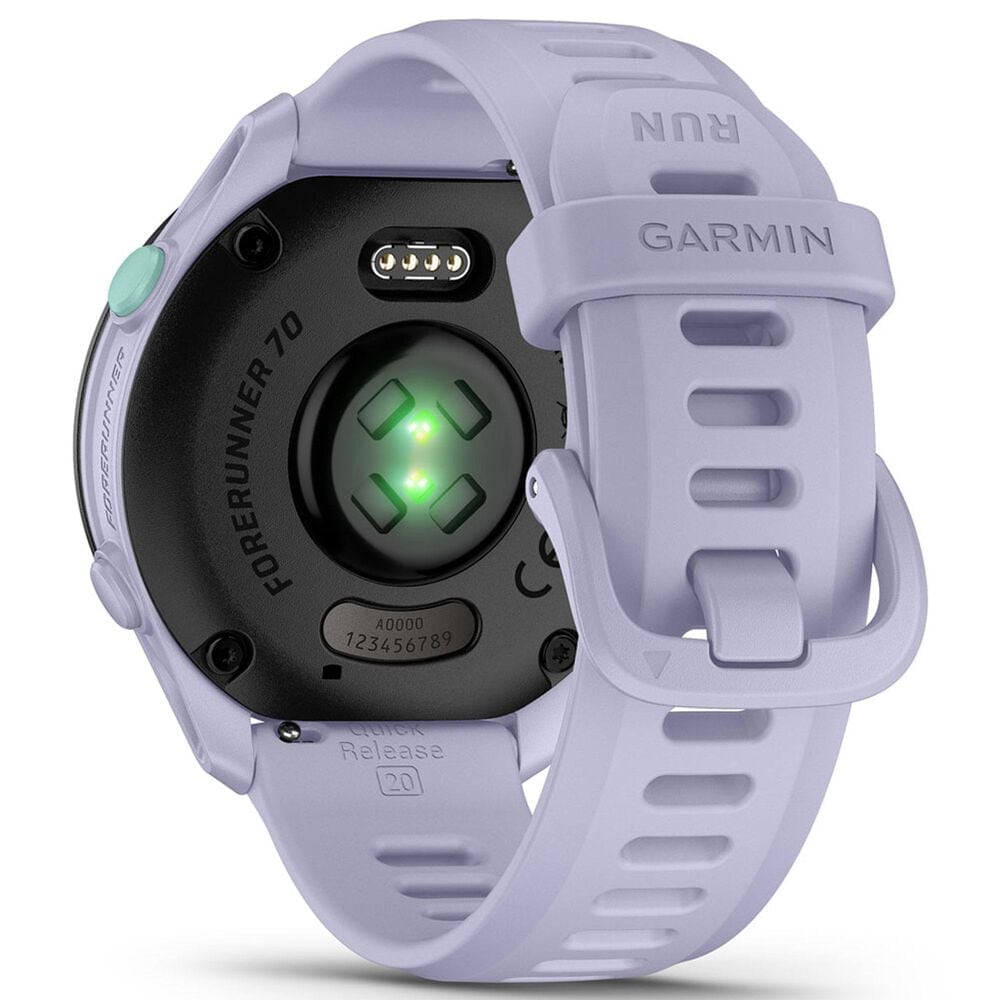Garmin Forerunner 70 Smartwatch 42mm with Silicone Band in Cool Lavender, , large