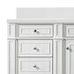 James Martin Vanities Bristol 60" Single Bathroom Vanity in Bright White with Single Hole 3 cm White Zeus Quartz Top and Rectangular Sink, , large