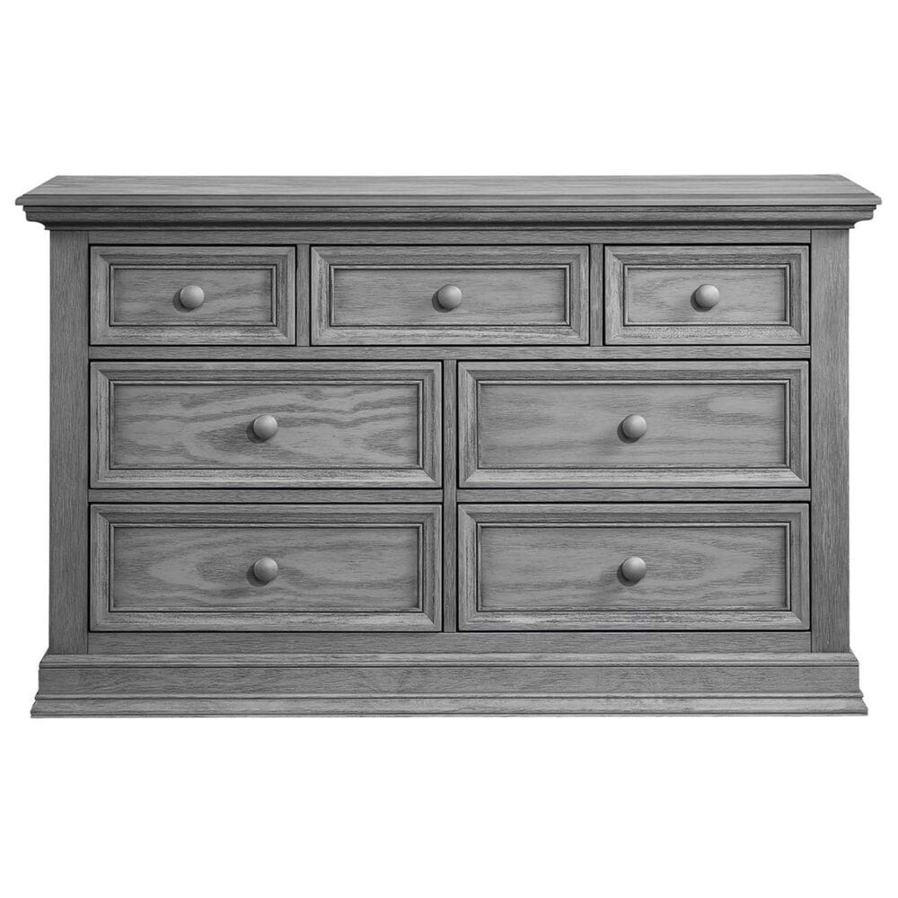 Oxford Baby Glenbrook 2-Piece Nursery Set with 4- In- 1 Crib and Dresser in Graphite Gray, , large