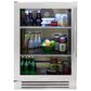 True Residential 5.6 Cu. Ft. Undercounter Refrigerator with Left Hinge and Glass Door in Stainless Steel, , large