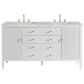 James Martin Vanities Myrrin 60" Double Vanity in Bright White with 3 cm Victorian Silver Quartz Top, , large