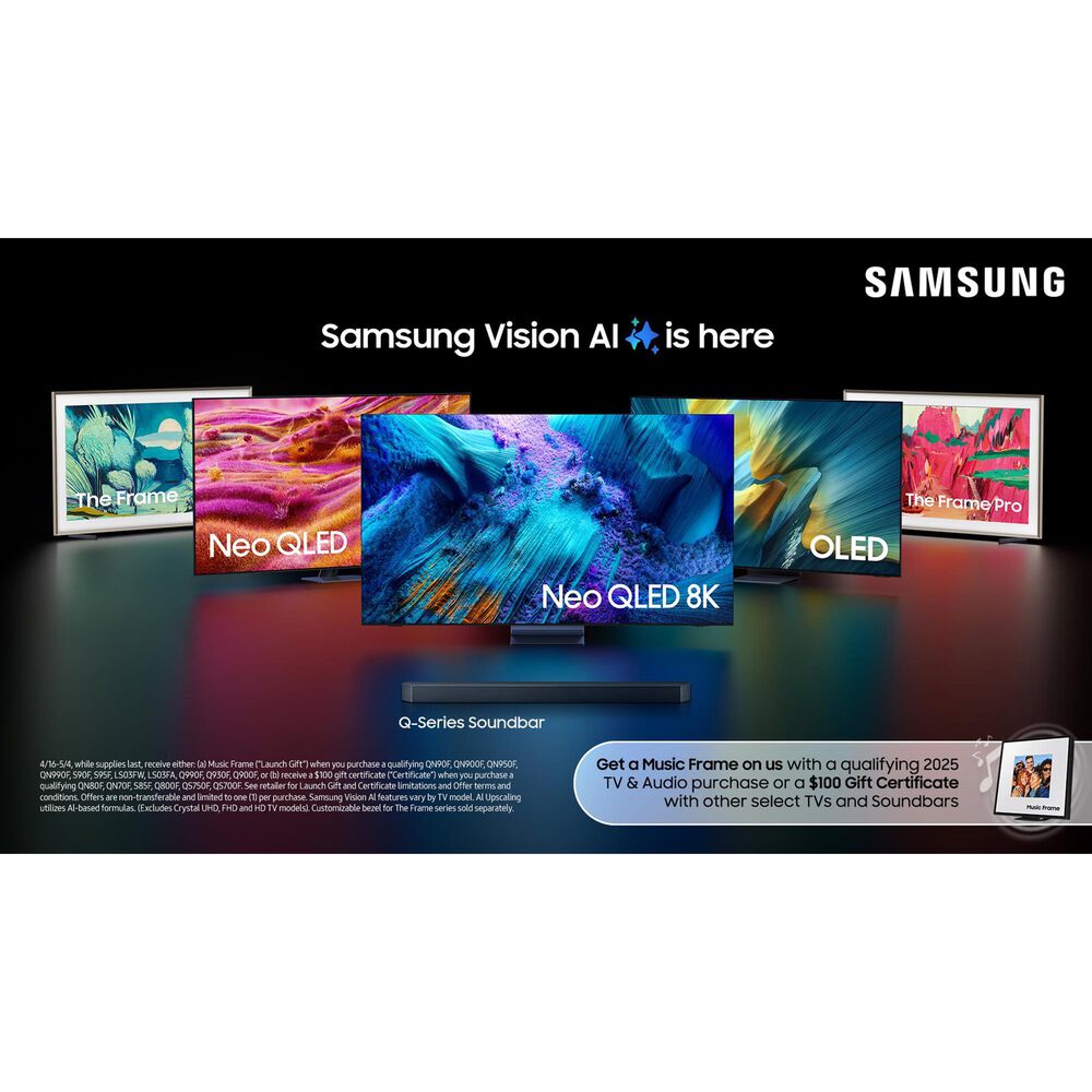 Samsung 55&quot; Class LS03FA The Frame QLED HDR - Smart TV with Music Frame in Black, , large