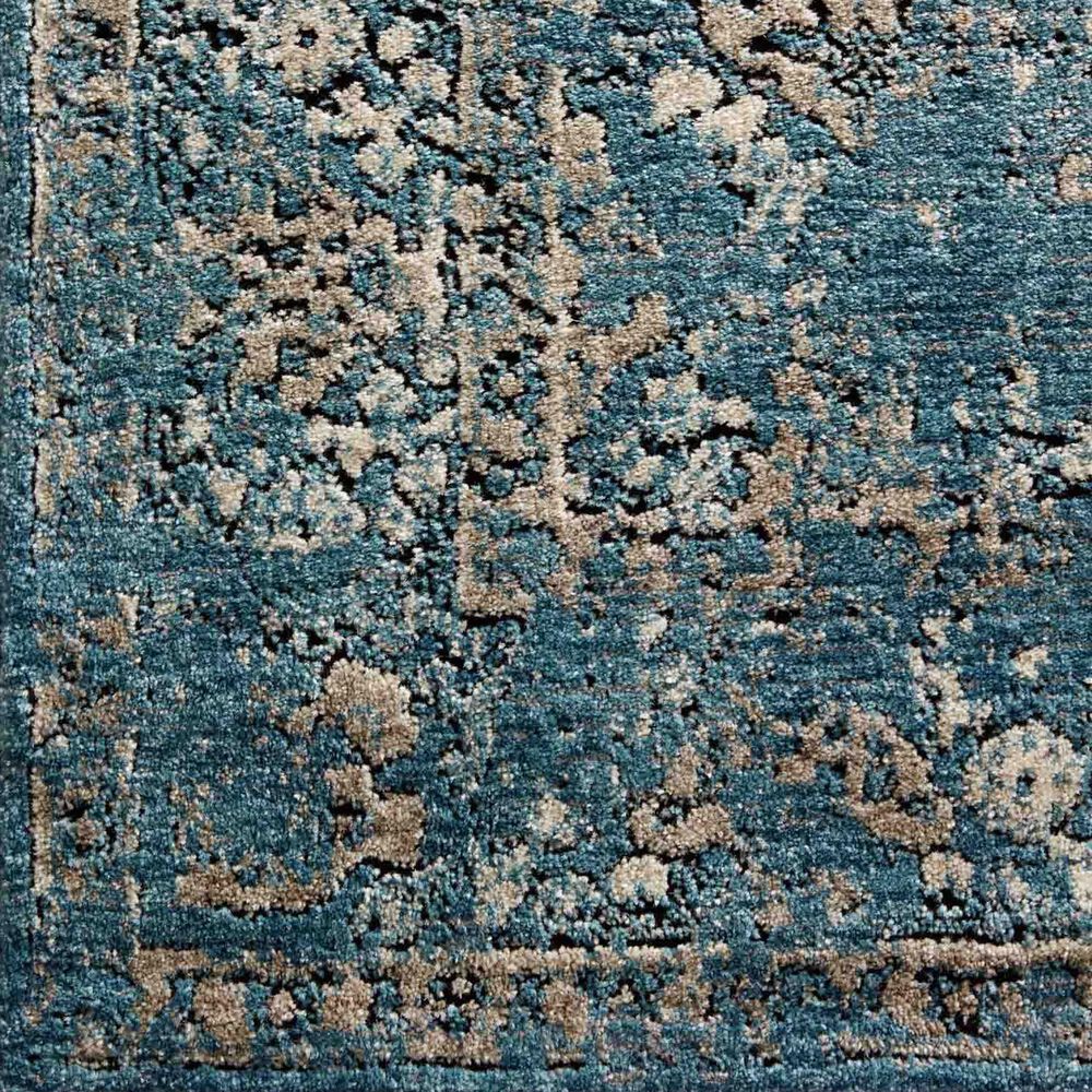 Loloi Millennium MV-05 7&#39;7&quot; Round Blue and Taupe Area Rug, , large