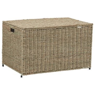 Household Essentials Large Wicker Sturge Chest with Lid in Natural, , large