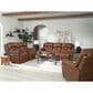 HomeStretch Contender Power Reclining Loveseat in Saddle, , large