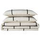 Pem America Truly Soft Windowpane 2-Piece Twin XL Quilt Set in Ivory and Black, , large