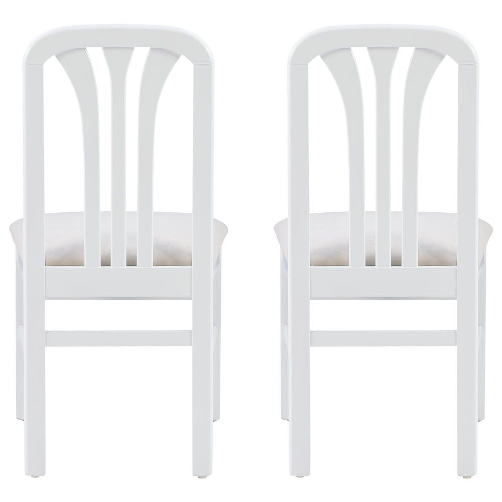 Linon Home Decor Pamela Side Chair in Bright White (Set of 2), , large