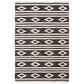 Safavieh Micro-Loop MLP153H 4" x 6" Charcoal and Ivory Area Rug, , large