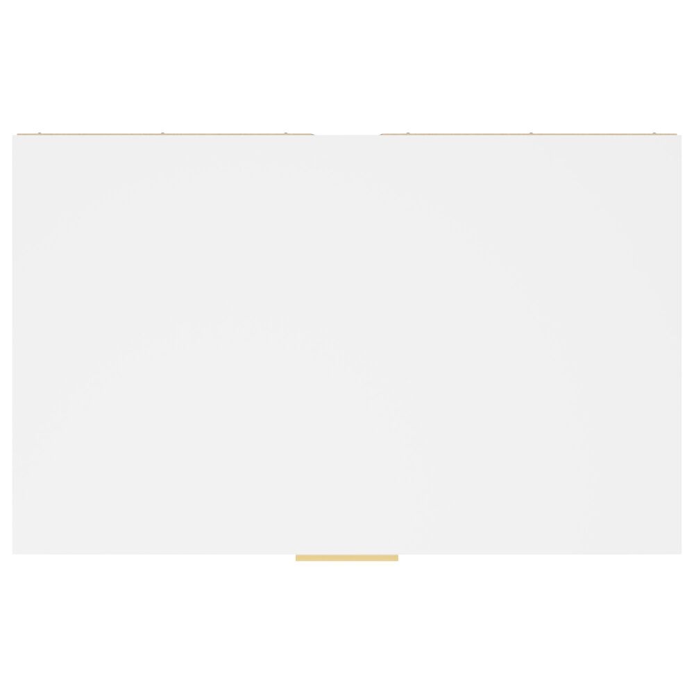 Ashley Socalle 5-Drawer Chest in Matte White and Gold, , large