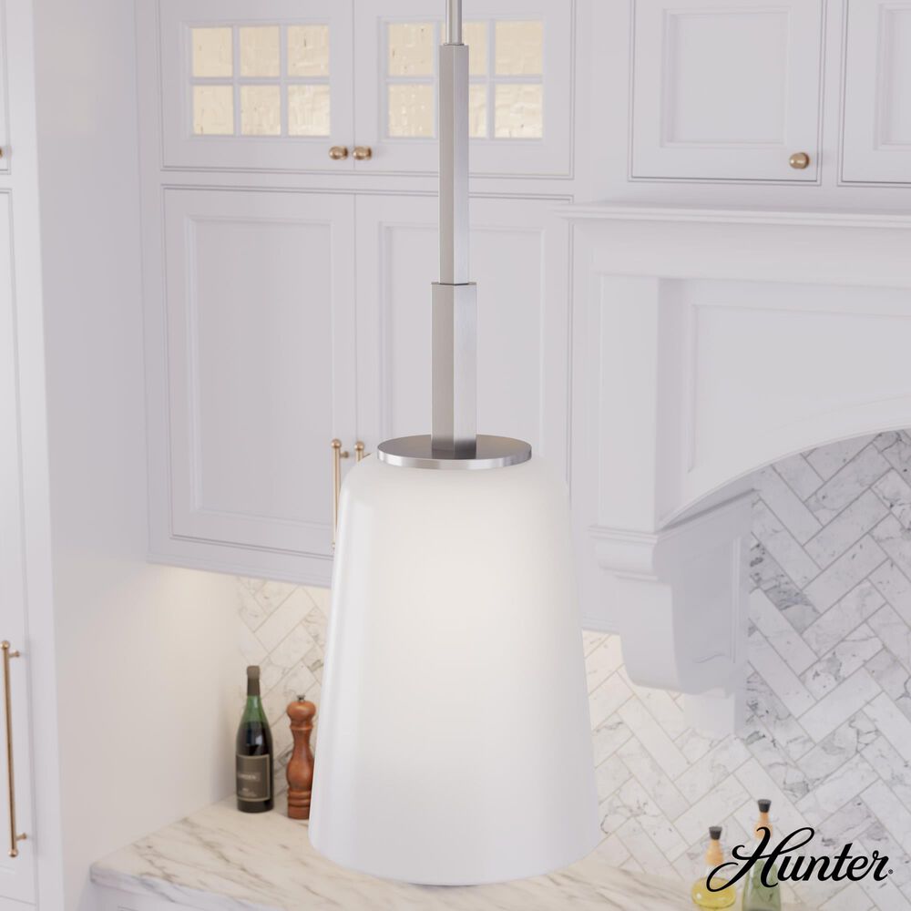 Hunter Nolita Medium Pendant in Brushed Nickel, , large