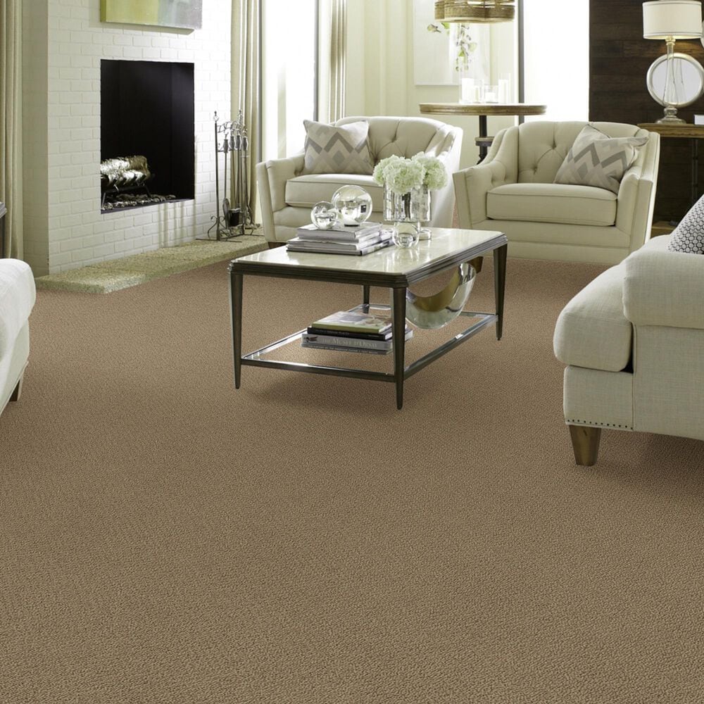 Shaw Detailed Statement Loop Carpet in Saffron, , large