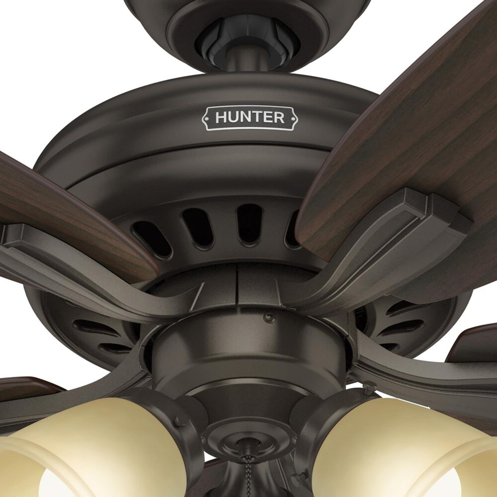 Hunter Newsome 52&quot; Ceiling Fan with 3 Lights in Premier Bronze, , large