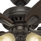 Hunter Newsome 52" Ceiling Fan with 3 Lights in Premier Bronze, , large