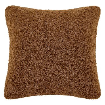 HiEnd Accents Teddy 26" x 26" Throw Euro Pillow in Umber, , large