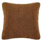 HiEnd Accents Teddy 26" x 26" Throw Euro Pillow in Umber, , large