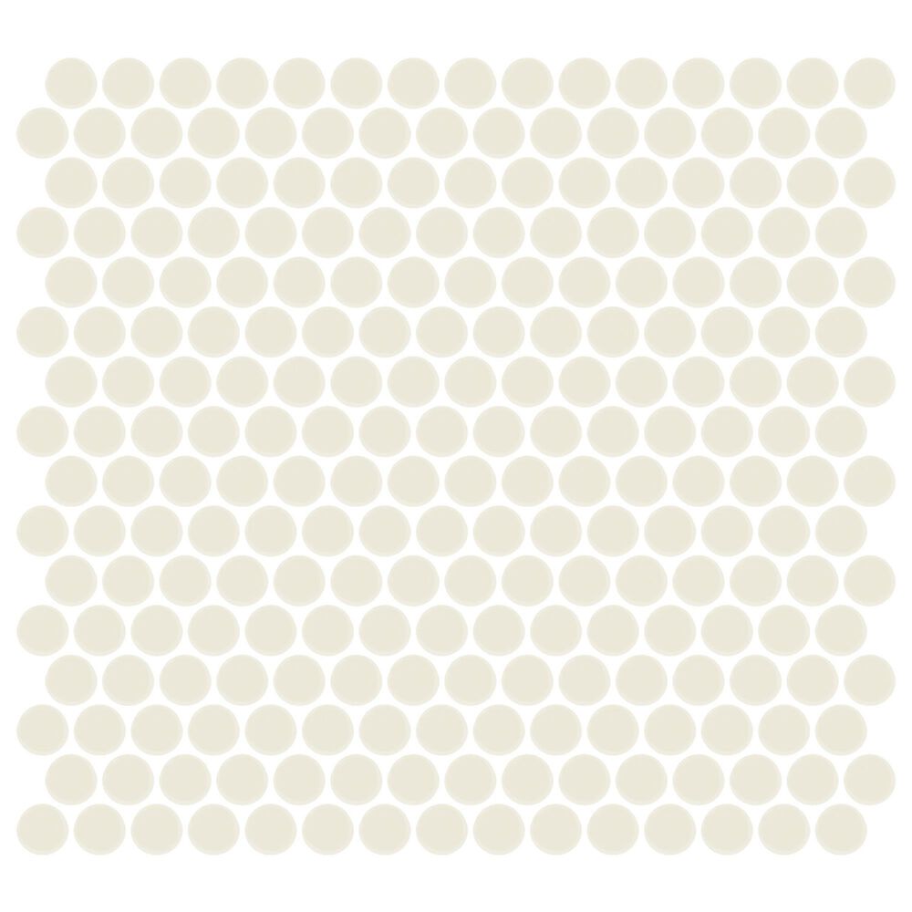 Dal-Tile Color Wheel Matte Biscuit 13"" X 11"" Ceramic Mosaic Sheet, , large