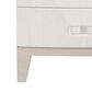 Bernhardt Axiom 3 Drawer Nightstand in Linear White and Linear Gray, , large