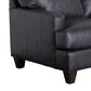 Craftmaster Furniture Corp 3-Piece Stationary Leather Living Room Set in Dark Gray, , large