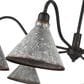 Golden Lighting Jasper 6-Light Chandelier in Antique Black and Weathered Gold, , large