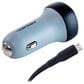 Ventev Ultrafast USB-C Universal Car Charger and Cable in Dark Gray, , large