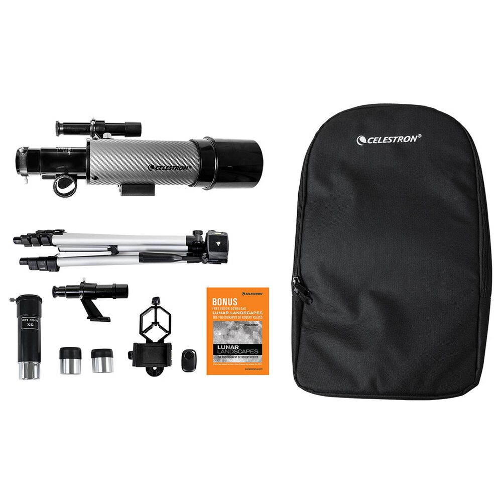 Celestron Travel Scope 60 DX Portable Telescope with Smartphone Adapter, , large